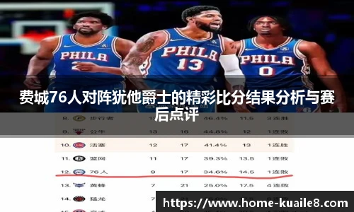 费城76人对阵犹他爵士的精彩比分结果分析与赛后点评